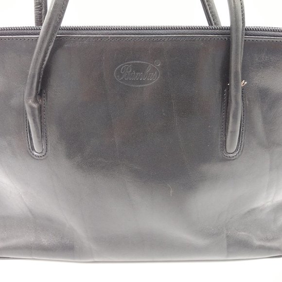 BAMBUS‎ Women's Brown Leather Art Double Strap Purse Shoulder Bag - Picture 5 of 16